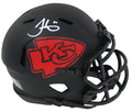 Tyreek Hill Signed Kansas  City Chiefs Eclipse Black Matte Riddell Speed Mini Helmet - HILMIN323 - Tyreek Hill Signed Kansas City Chiefs Eclipse Black Matte Riddell Speed Mini Helmet product image