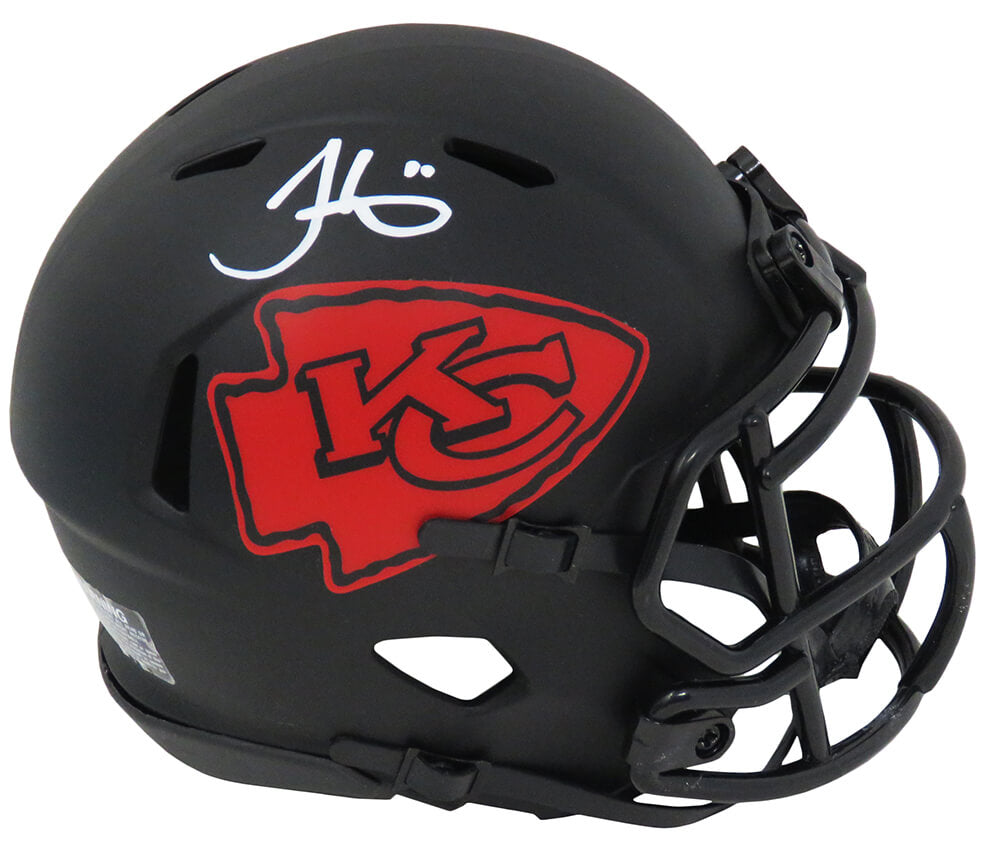 Tyreek Hill Signed Kansas  City Chiefs Eclipse Black Matte Riddell Speed Mini Helmet - HILMIN323 - Tyreek Hill Signed Kansas City Chiefs Eclipse Black Matte Riddell Speed Mini Helmet product image