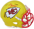 Tyreek Hill Signed KC Chiefs FLASH Riddell Speed Mini Helmet (In Red)(Fanatics) - HILMIN329 - Tyreek Hill Signed KC Chiefs FLASH Riddell Speed Mini Helmet (In Red)(Fanatics) product image