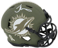 Tyreek Hill Signed Miami Dolphins Salute to Service Riddell Speed Mini Helmet - HILMIN337 - Tyreek Hill Signed Miami Dolphins Salute to Service Riddell Speed Mini Helmet product image