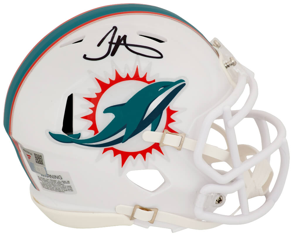 Tyreek Hill Signed Miami Dolphins Riddell Speed Mini Helmet - (Fanatics) - HILMIN341 - Tyreek Hill Signed Miami Dolphins Riddell Speed Mini Helmet - (Fanatics) product image