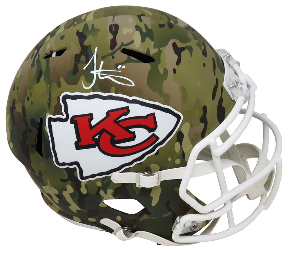 Tyreek Hill Signed Kansas City Chiefs CAMO Riddell Full Size Speed Replica Helmet - HILREP316 - Tyreek Hill Signed Kansas City Chiefs CAMO Riddell Full Size Speed Replica Helmet product image
