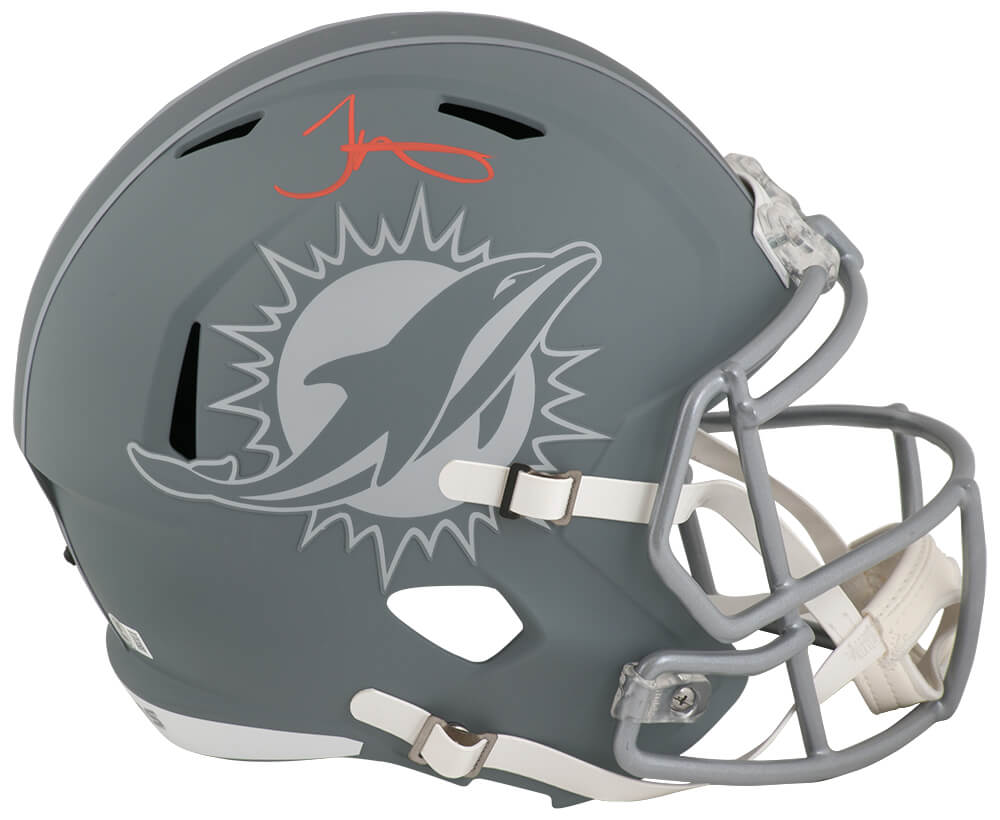 Tyreek Hill Signed Miami Dolphins SLATE Riddell Full Size Speed Replica Helmet - (Beckett) - HILREP324 - Tyreek Hill Signed Miami Dolphins SLATE Riddell Full Size Speed Replica Helmet - (Beckett) product image