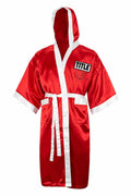 Virgil Hill Signed Title Red With White Trim Boxing Robe w/HOF'13 - HILROB501 - Virgil Hill Signed Title Red With White Trim Boxing Robe w/HOF'13 product image