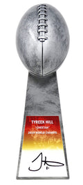 Tyreek Hill Signed Football World Champion 15 Inch Replica Silver Trophy - HILTRO300 - Tyreek Hill Signed Football World Champion 15 Inch Replica Silver Trophy product image