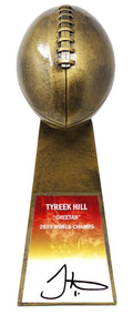 Tyreek Hill Signed Football World Champion 15 Inch Replica Gold Trophy - HILTRO301 - Tyreek Hill Signed Football World Champion 15 Inch Replica Gold Trophy product image