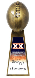 Jay Hilgenberg Signed Football World Champion 15 Inch Replica Gold Trophy w/SB XX Champs - HILTRO311 - Jay Hilgenberg Signed Football World Champion 15 Inch Replica Gold Trophy w/SB XX Champs product image