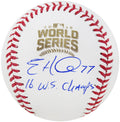 Eric Hinske Signed Rawlings Official 2016 World Series Baseball w/16 WS Champs - HINBSB102 - Eric Hinske Signed Rawlings Official 2016 World Series Baseball w/16 WS Champs product image