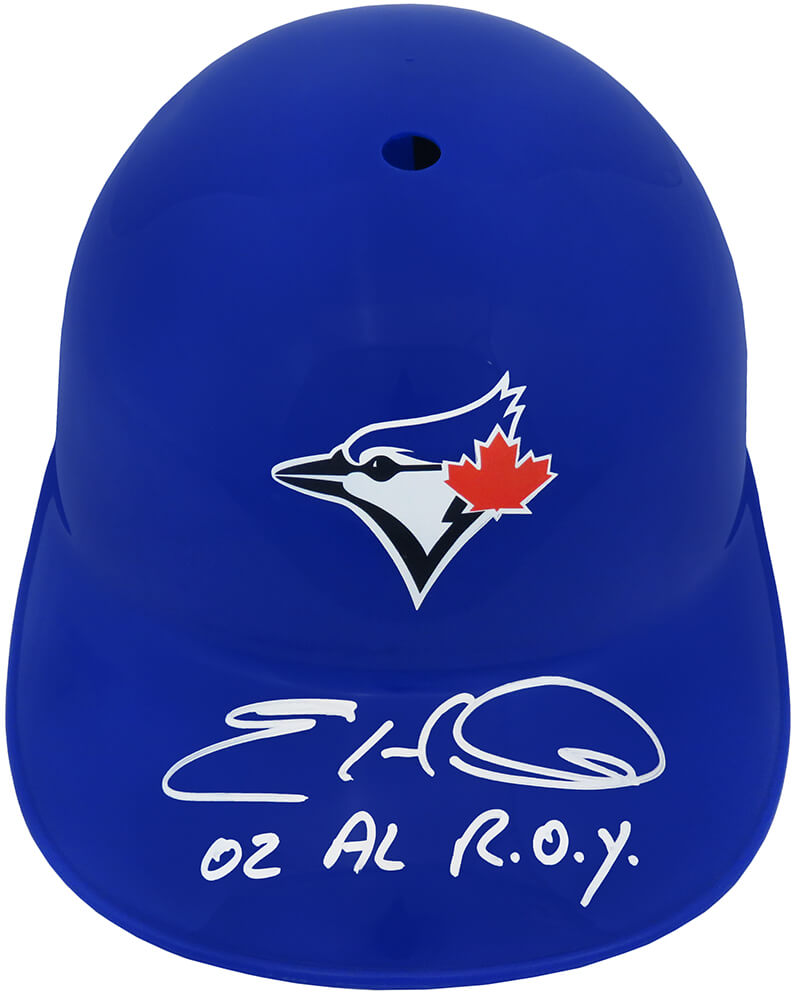 Eric Hinske Signed Toronto Blue Jays Replica Souvenir Batting Helmet w/02 AL ROY - HINBTH100 - Eric Hinske Signed Toronto Blue Jays Replica Souvenir Batting Helmet w/02 AL ROY product image