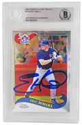 Eric Hinske Signed Blue Jays 2002 Topps Chrome Baseball Trading Card #T10 - (Beckett Encapsulated) - HINCAR104 - Eric Hinske Signed Blue Jays 2002 Topps Chrome Baseball Trading Card #T10 - (Beckett Encapsulated) product image