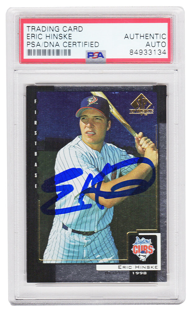Eric Hinske Signed 2000 Upper Deck SP Rookie Baseball Trading Card #45 - (PSA Encapsulated) - HINCAR106 - Eric Hinske Signed 2000 Upper Deck SP Rookie Baseball Trading Card #45 - (PSA Encapsulated) product image