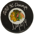 Niklas Hjalmarsson Signed Blackhawks Logo Hockey Puck w/2010 SC Champs - HJAPUC400 - Niklas Hjalmarsson Signed Blackhawks Logo Hockey Puck w/2010 SC Champs product image