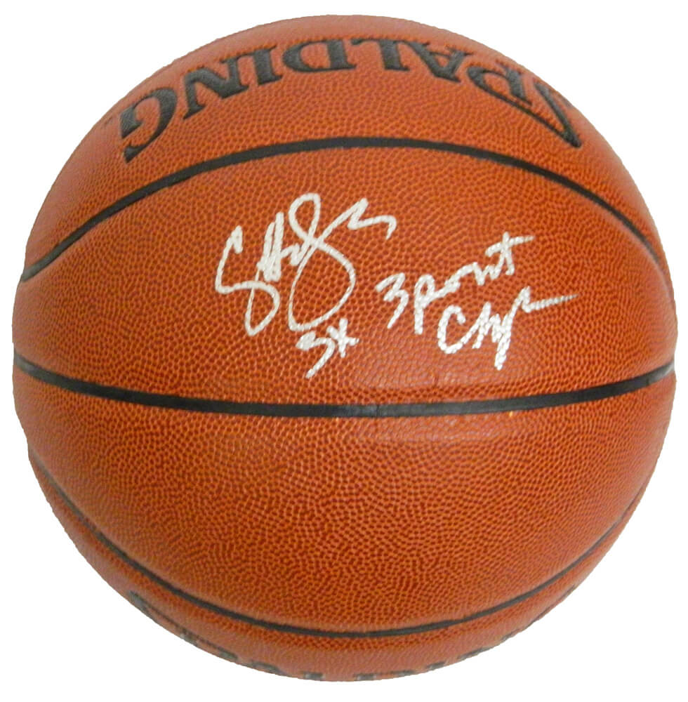 Craig Hodges Signed Spalding I/O Basketball w/3x 3-Point Champ - HODBSK200 - Craig Hodges Signed Spalding I/O Basketball w/3x 3-Point Champ product image