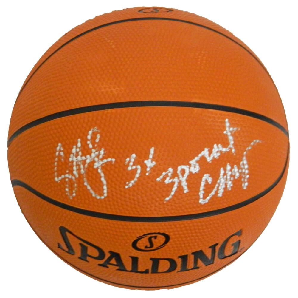 Craig Hodges Signed Spalding Mini NBA Game Basketball w/3x 3-Point Champ - HODBSK201 - Craig Hodges Signed Spalding Mini NBA Game Basketball w/3x 3-Point Champ product image