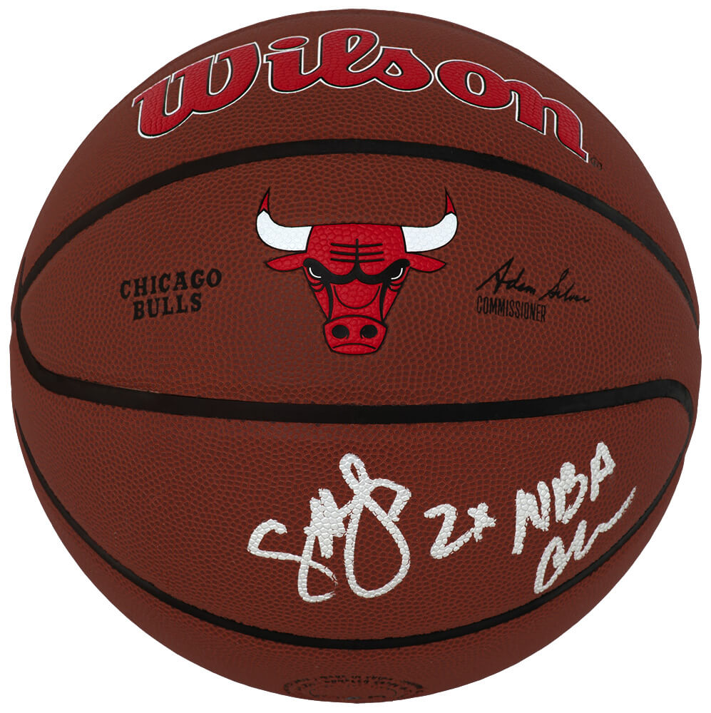 Craig Hodges Signed Chicago Bulls Logo Wilson NBA Basketball w/2x NBA Champs - HODBSK203 - Craig Hodges Signed Chicago Bulls Logo Wilson NBA Basketball w/2x NBA Champs product image