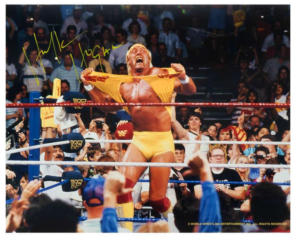 Hulk Hogan Signed WWE Hulkamania Wrestling 16x20 Photo - HOG16P504 - Hulk Hogan Signed WWE Hulkamania Wrestling 16x20 Photo product image