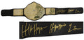 Hulk Hogan Signed WWE World Championship Replica Belt w/Hulkamania 4 Life - HOGBLT501 - Hulk Hogan Signed WWE World Championship Replica Belt w/Hulkamania 4 Life product image