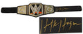 Hulk Hogan Signed WWE World Heavyweight Champion Black Replica Belt - HOGBLT508 - Hulk Hogan Signed WWE World Heavyweight Champion Black Replica Belt product image