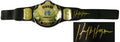 Hulk Hogan Signed WWE World Heavyweight Champion Black Replica Wrestling Belt - HOGBLT509 - Hulk Hogan Signed WWE World Heavyweight Champion Black Replica Wrestling Belt product image