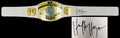 Hulk Hogan Signed WWE Intercontinental Championship White Replica Belt - HOGBLT510 - Hulk Hogan Signed WWE Intercontinental Championship White Replica Belt product image
