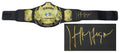 Hulk Hogan Signed WWE World Heavyweight Champion Winged Eagle Black Replica Wrestling Belt - HOGBLT511 - Hulk Hogan Signed WWE World Heavyweight Champion Winged Eagle Black Replica Wrestling Belt product image