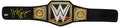 Hulk Hogan Signed WWE World Heavyweight Champion Black Replica Wrestling Belt - (Yellow Ink) - HOGBLT512 - Hulk Hogan Signed WWE World Heavyweight Champion Black Replica Wrestling Belt - (Yellow Ink) product image