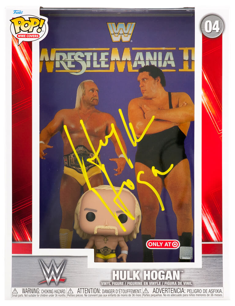 Hulk Hogan Signed WWE Wrestlemania 3 Hogan vs. Andre The Giant Funko Pop Doll #04 - HOGFUN501 - Hulk Hogan Signed WWE Wrestlemania 3 Hogan vs. Andre The Giant Funko Pop Doll #04 product image