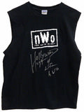Hulk Hogan Signed Hollywood Hogan NWO Black Sleeveless T-Shirt w/4 Life NWO - HOGJRY501 - Hulk Hogan Signed Hollywood Hogan NWO Black Sleeveless T-Shirt w/4 Life NWO product image