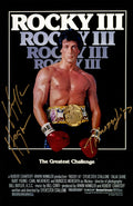 Hulk Hogan Signed Rocky III 11x17 Movie Poster w/Thunder Lips - HOGPST502 - Hulk Hogan Signed Rocky III 11x17 Movie Poster w/Thunder Lips product image