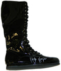 Hulk Hogan Signed Black Wrestling Boot - HOGSHO503 - Hulk Hogan Signed Black Wrestling Boot product image