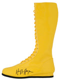 Hulk Hogan Signed Yellow Wrestling Costume Boot - HOGSHO505 - Hulk Hogan Signed Yellow Wrestling Costume Boot product image
