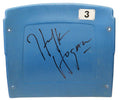 Hulk Hogan Signed Detroit Silverdome (Home Of Wrestle Mania III) Light Blue #3 Stadium Seatback - HOGSTB504 - Hulk Hogan Signed Detroit Silverdome (Home Of Wrestle Mania III) Light Blue #3 Stadium Seatback product image