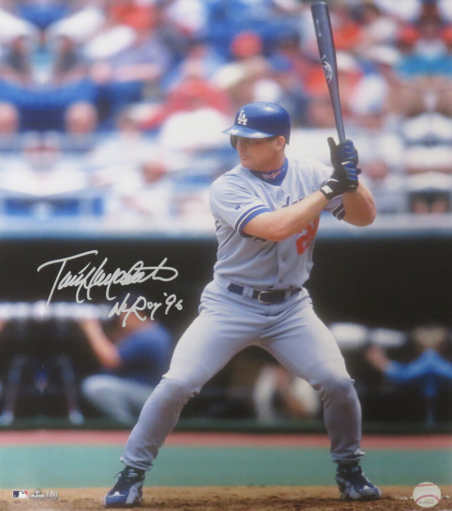 Todd Hollandsworth Signed Los Angeles Dodgers Batting Action 16x20 Photo w/NL ROY 96 - HOL16P100 - Todd Hollandsworth Signed Los Angeles Dodgers Batting Action 16x20 Photo w/NL ROY 96 product image