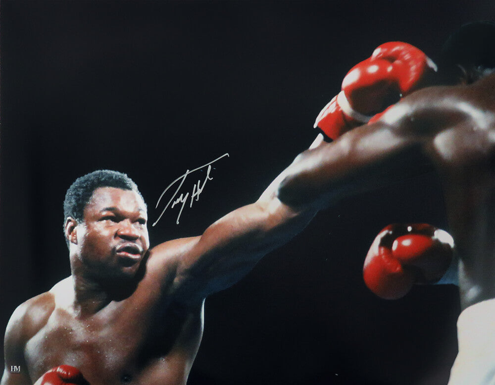 Larry Holmes Signed Boxing Action 16x20 Photo - HOL16P504 - Larry Holmes Signed Boxing Action 16x20 Photo product image