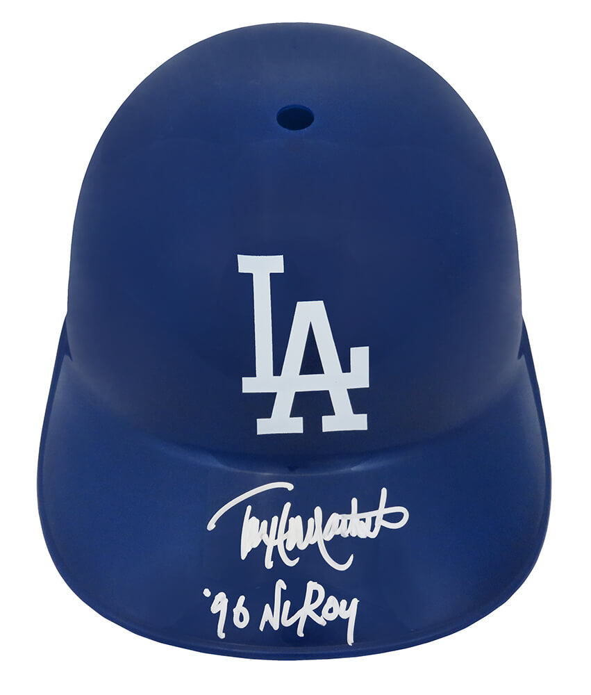 Todd Hollandsworth Signed Los Angeles Dodgers Souvenir Replica Baseball Batting Helmet w/NL ROY 96 - HOLBTH100 - Todd Hollandsworth Signed Los Angeles Dodgers Souvenir Replica Baseball Batting Helmet w/NL ROY 96 product image