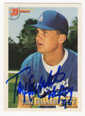 Todd Hollandsworth Signed Los Angeles Dodgers 1993 Bowman Baseball Rookie Card #98 w/NL ROY 96 - HOLCAR100 - Todd Hollandsworth Signed Los Angeles Dodgers 1993 Bowman Baseball Rookie Card #98 w/NL ROY 96 product image