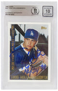 Todd Hollandsworth Signed Los Angeles Dodgers 1995 Topps Baseball Rookie Card #247 w/NL ROY 96 - (Beckett - Auto Grade 10) - HOLCAR107 - Todd Hollandsworth Signed Los Angeles Dodgers 1995 Topps Baseball Rookie Card #247 w/NL ROY 96 - (Beckett - Auto Grade 10) product image