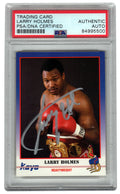 Larry Holmes Signed 1991 Kayo Boxing Trading Card #189 - (PSA Encapsulated) - HOLCAR501 - Larry Holmes Signed 1991 Kayo Boxing Trading Card #189 - (PSA Encapsulated) product image
