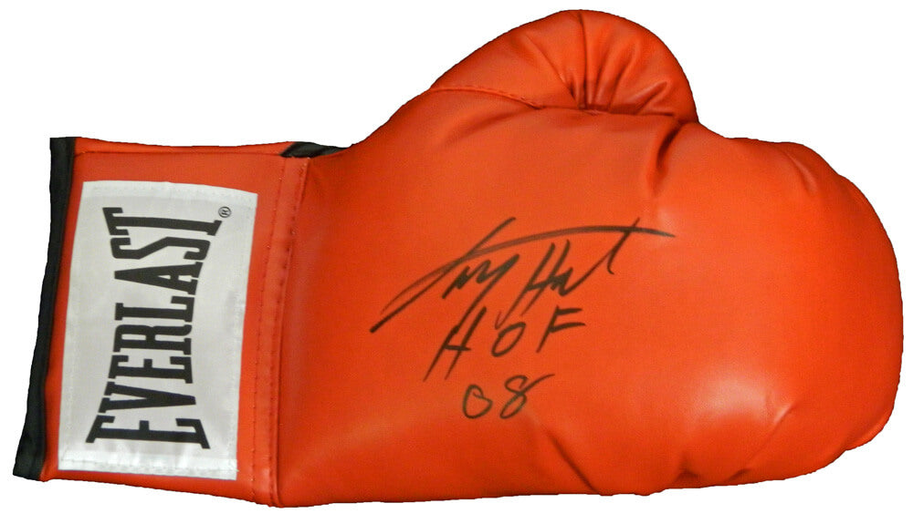 Larry Holmes Signed Everlast Red Boxing Glove w/HOF'08 - HOLGLV502 - Larry Holmes Signed Everlast Red Boxing Glove w/HOF'08 product image