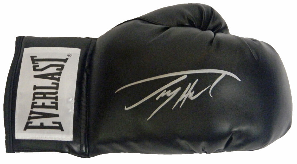 Larry Holmes Signed Everlast Black Boxing Glove - HOLGLV504 - Larry Holmes Signed Everlast Black Boxing Glove product image
