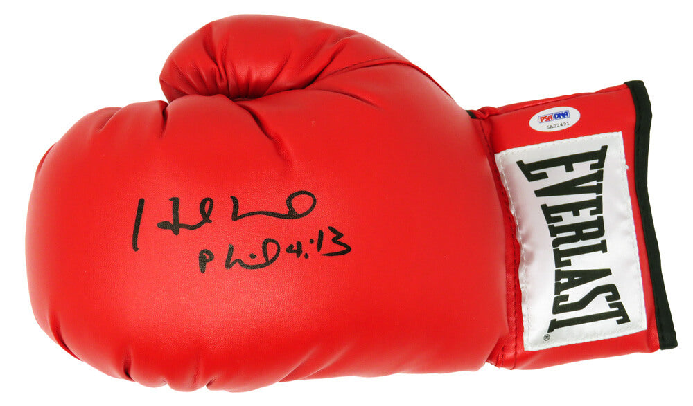 Evander Holyfield Signed Everlast Red Full Size Boxing Glove (PSA) - HOLGLV520 - Evander Holyfield Signed Everlast Red Full Size Boxing Glove (PSA) product image
