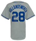 Todd Hollandsworth Signed Grey Custom Baseball Jersey w/96 NL ROY - HOLJRY101 - Todd Hollandsworth Signed Grey Custom Baseball Jersey w/96 NL ROY product image