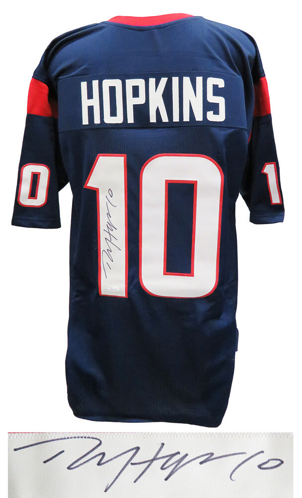 DeAndre Hopkins Signed Navy Custom Football Jersey (JSA) - HOPJRY301 - DeAndre Hopkins Signed Navy Custom Football Jersey (JSA) product image