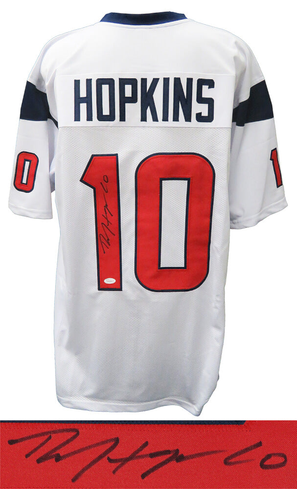 DeAndre Hopkins Signed White Custom Football Jersey (JSA) - HOPJRY302 - DeAndre Hopkins Signed White Custom Football Jersey (JSA) product image