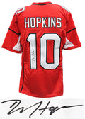 DeAndre Hopkins Signed Red Custom Football Jersey - HOPJRY303 - DeAndre Hopkins Signed Red Custom Football Jersey product image