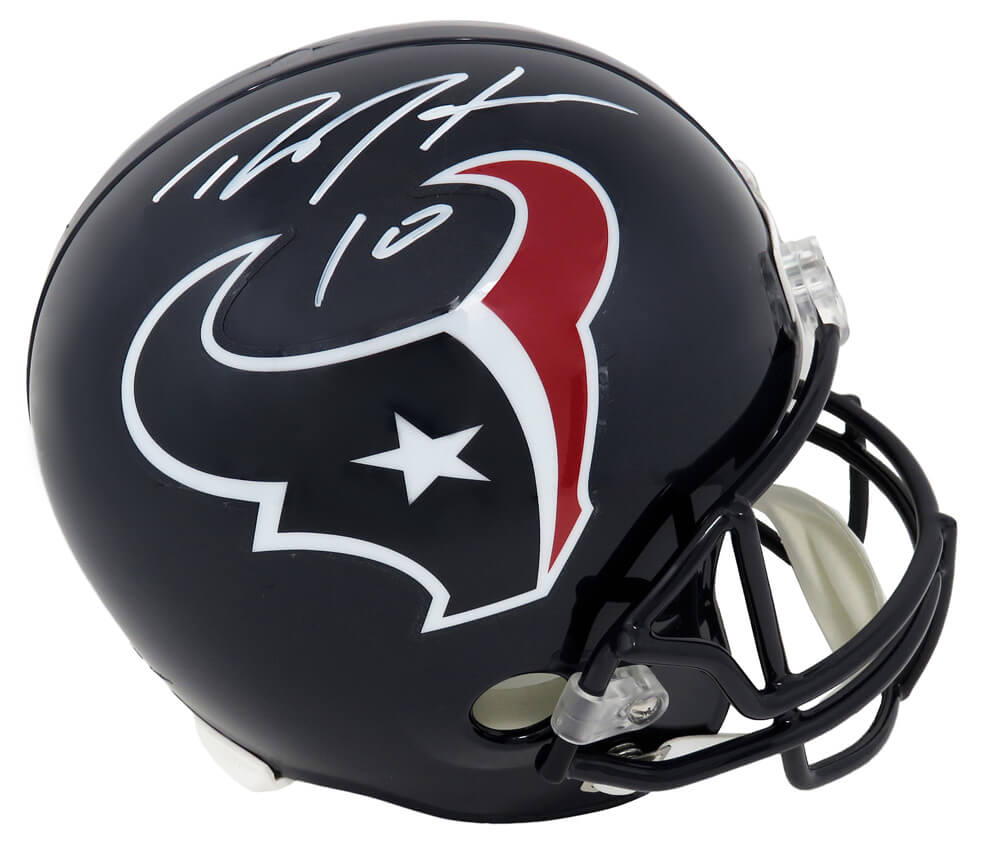 DeAndre Hopkins Signed Houston Texans Riddell Full Size Replica Helmet (JSA) - HOPREP300 - DeAndre Hopkins Signed Houston Texans Riddell Full Size Replica Helmet (JSA) product image