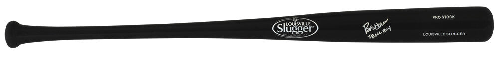 Bob Horner Signed Louisvill Slugger Pro Stock Black Baseball Bat w/78 NL ROY - HORBAT101 - Bob Horner Signed Louisvill Slugger Pro Stock Black Baseball Bat w/78 NL ROY product image