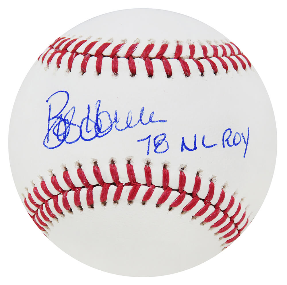 Bob Horner Signed Rawlings Official MLB Baseball w/'78 NL ROY - HORBSB100 - Bob Horner Signed Rawlings Official MLB Baseball w/'78 NL ROY product image