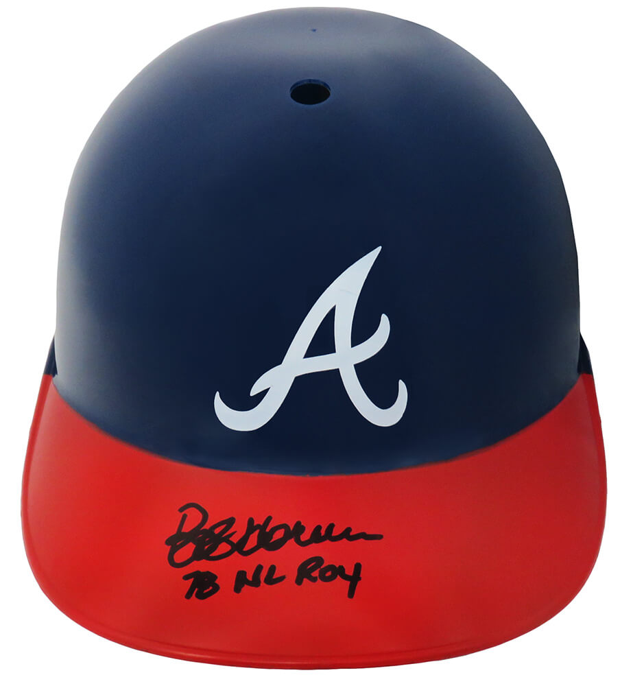 Bob Horner Signed Atlanta Braves Replica Souvenir Batting Helmet w/78 NL ROY - HORBTH100 - Bob Horner Signed Atlanta Braves Replica Souvenir Batting Helmet w/78 NL ROY product image