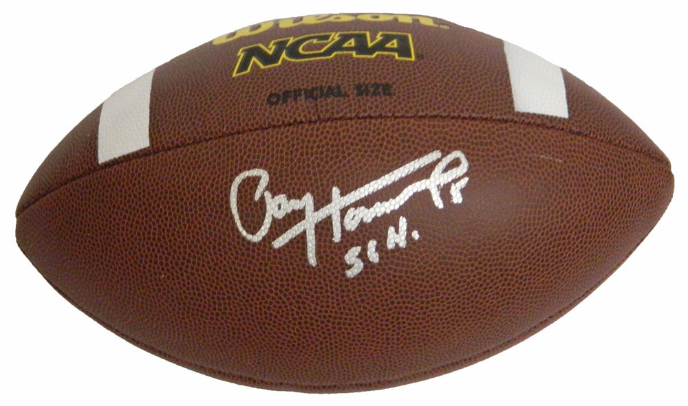 Paul Hornung Signed Wilson Composite NCAA Full Size Football w/56H - HORFTB304 - Paul Hornung Signed Wilson Composite NCAA Full Size Football w/56H product image